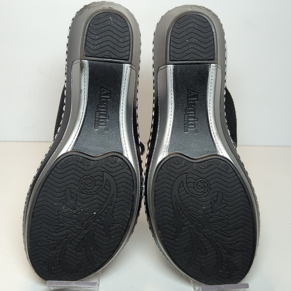 Alegria by PG Lite Loti Glitteroti sparkle wedge sandals womans size 7-7.5 EU 37 - Picture 7 of 16